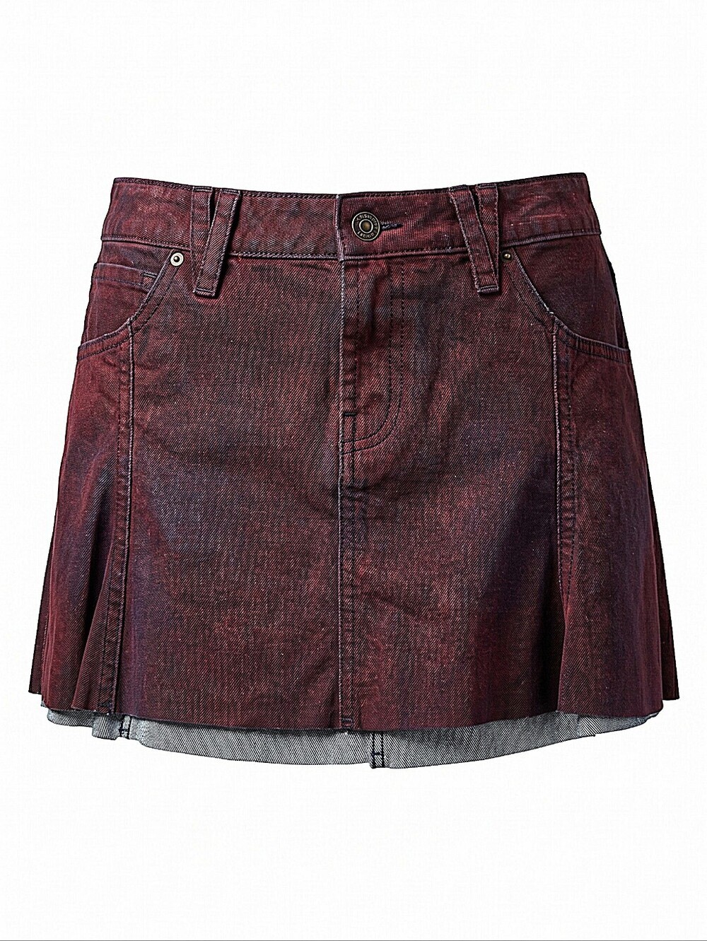 NWT! Wild Fable Women's Red Denim Mini Skirt